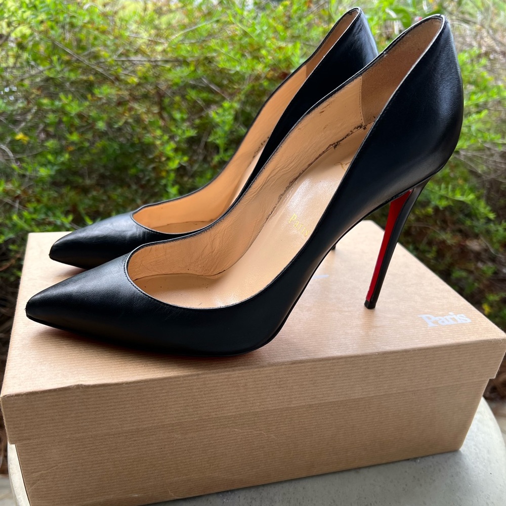 Christian Louboutin Black Pigalle Follies Size 8